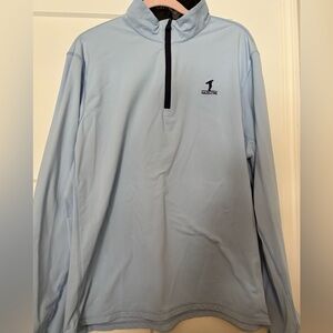 GREYSON golf Tate Mockneck‎ wolf blue  1/4 Zip Pullover size XL Hazeltine